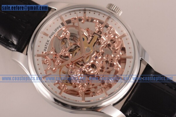Replica Patek Philippe Complicated Skeleton Watch Steel Case 5182-1D-001 (GF)